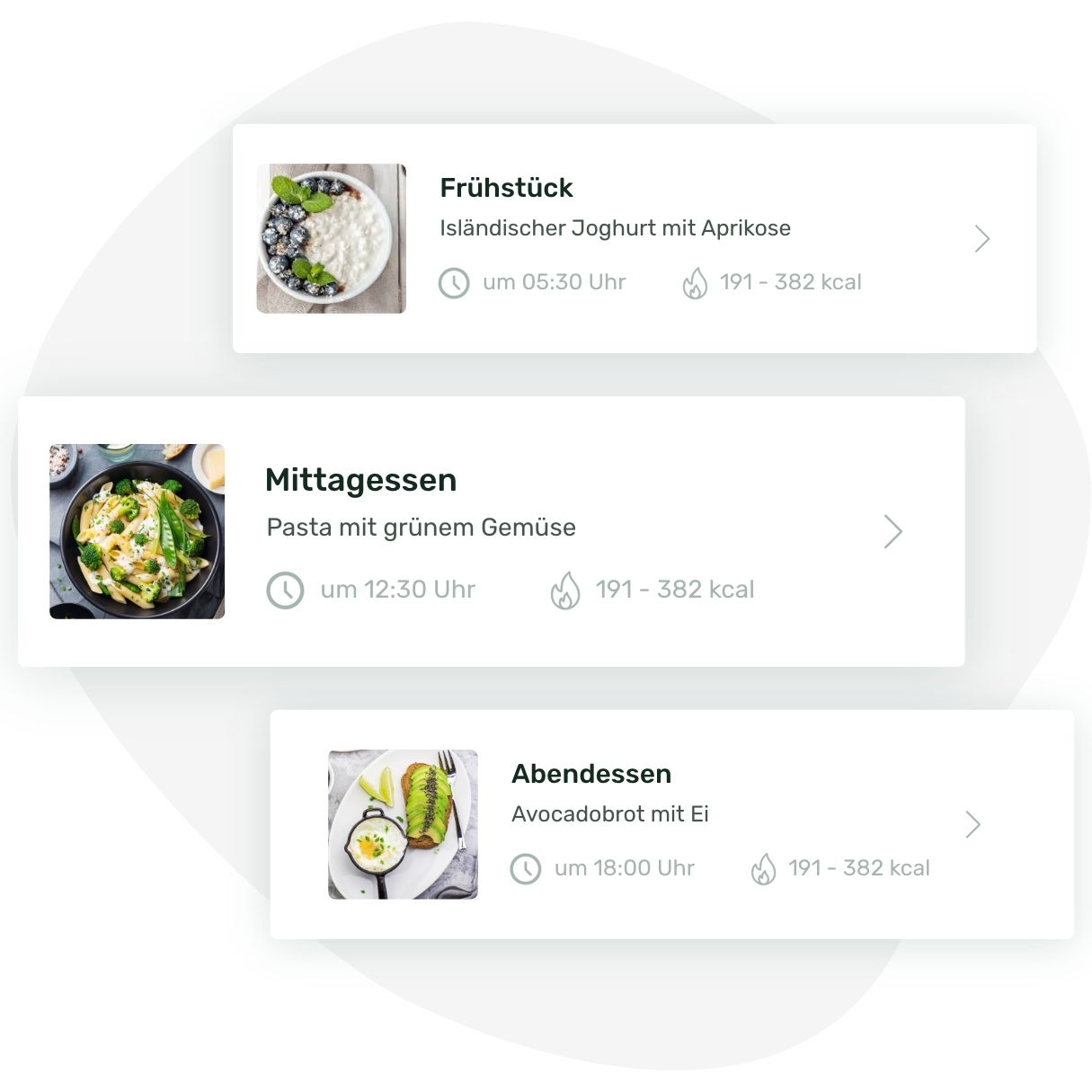 Ernährungsplan in der App